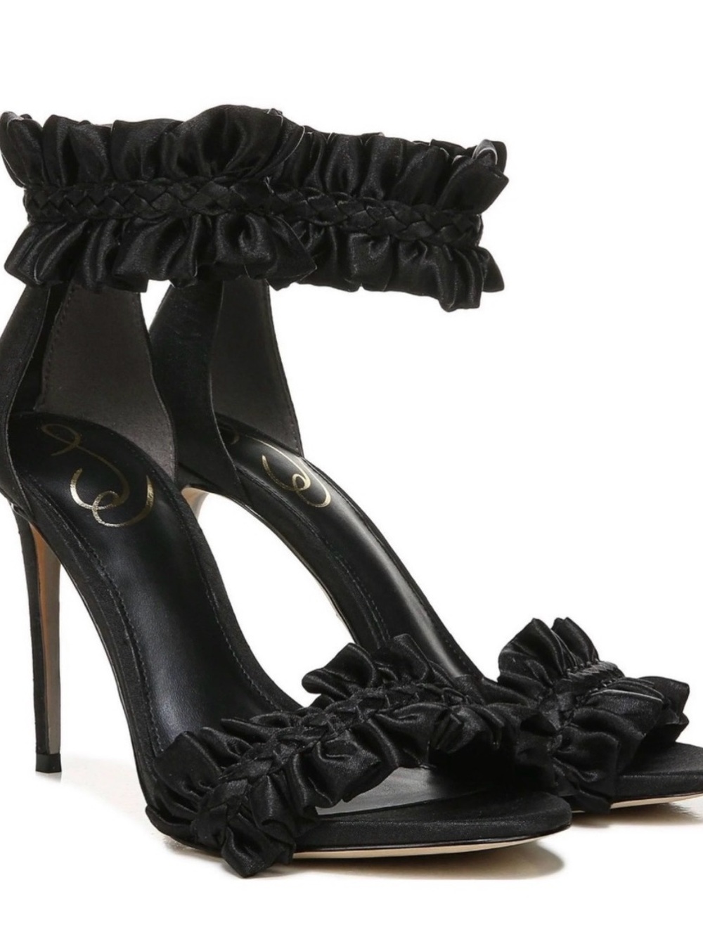 Sam Edelman Sawyer Ruffled Ankle Strap Heels